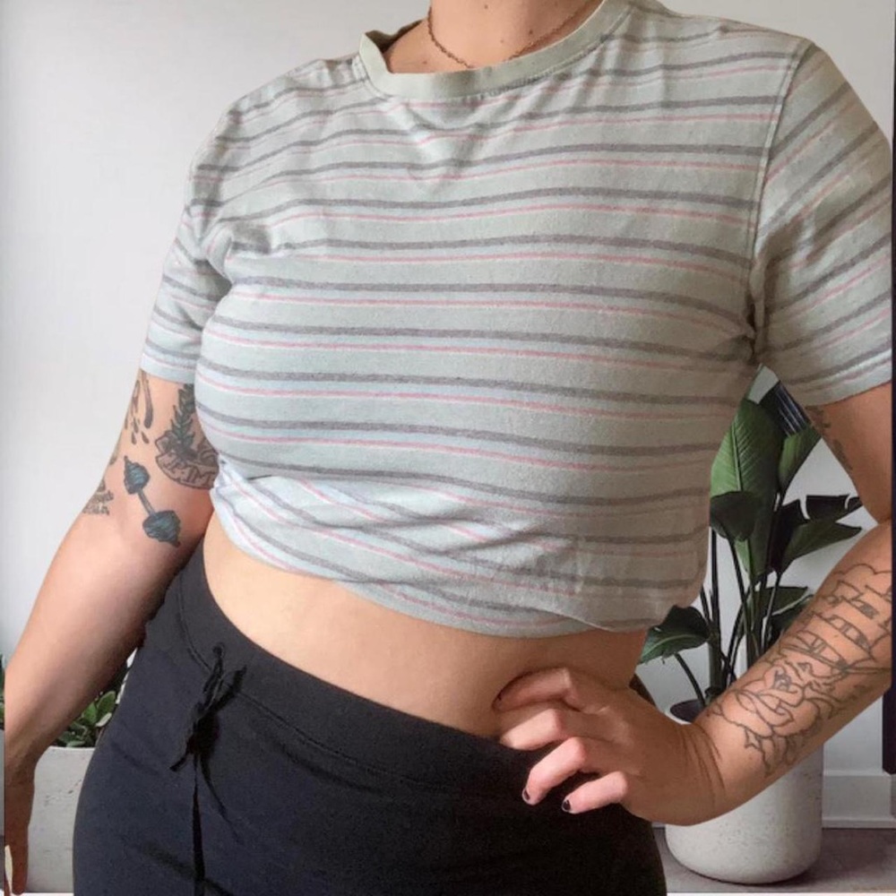 Nixon Retro Striped Inside Out Shirt  Blue Size Large